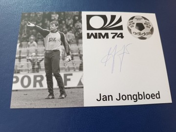Jan Jongbloed autograf, uczestnik MŚ 