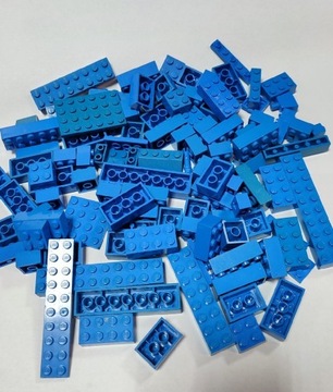 LEGO klocki mix niebieskie 200g elementy 0,2kg