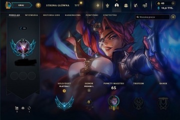 EUNE League of Legends | Plat 1 | 12 skinów | 16k