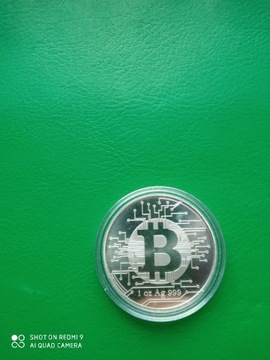 Bitcoin 1 oz srebrna 