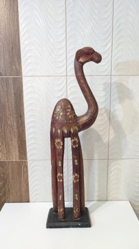 Wielbłąd drewniany Rzeźba 80 cm