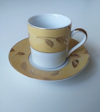 Duo kawowe do espresso, chinska porcelana współcz.
