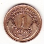 FRANCJA ,,, 1 frank ... 1932