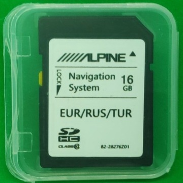 Mapa Europy karta SD dla urządzeń Alpine