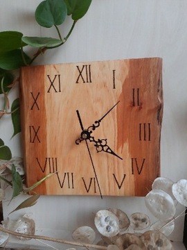 Zegar, drewno,  rękodzieło,  prezent