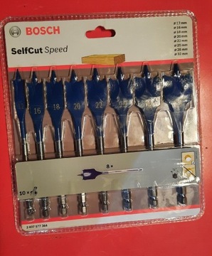 Wiertła bosch self cut speed 8 szt. Do drewna