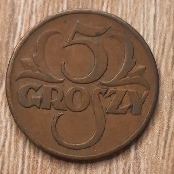 5 groszy 1939 ładny 