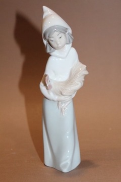 Figurka dziewczynka z kurą Lladro nr 128 FiaF