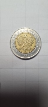 5 złotych z 1996 roku piękny stan niska cena