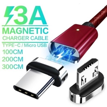 Magnetyczny Kabel Micro-USB/Type-C