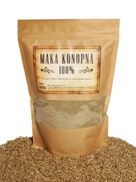 Naturalna mąka konopna 100% 1kg OD ROLNIKA