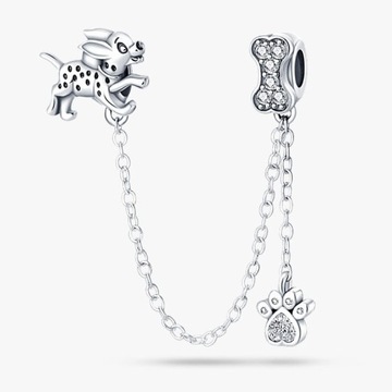 charms łańcuszek pies łapka srebro 925  pandora