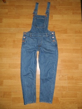 MONKI luźne jeansowe ogrodniczki roz XS