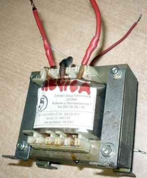 Transformator sieciowy-230V/110W-15V/6A.