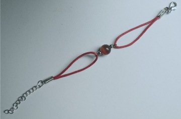 Bransoletka ze sznurka czerwona. Handmade