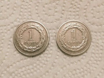 1 złoty 1991 obiegowy (2 szt)