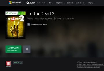 Left 4 Dead 2: ALL DLC: PL x360/One/Series