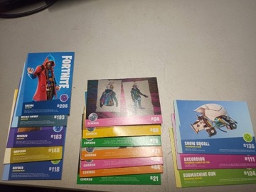 Karty fortnite (panini) + 2 powtórki 