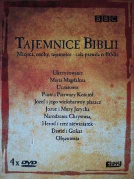 TAJEMNICE BIBLII BBC 4xDVD