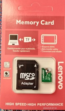 Karta pamięci szybka MicroSD + adapter. Nowa