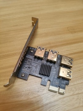 Rozdzielacz splitter pcie pci-e 4x USB 3.0 riser