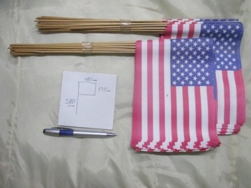Flaga USA 18 x 13,5 cm