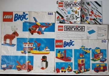 Lego Basic 2 instrukcje + 2 foldery service
