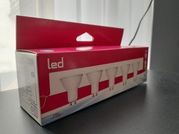 Żarówki LED GU10 Auchan 5 sztuk 345 lumen 6400 K