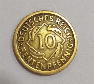Monety 10 Rentenpfennig ADEFGJ 1924 r. - 60 szt.