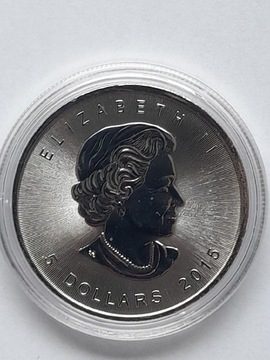 Kanadyjski Liść Klonowy 2015 1oz Maple Leaf Silver