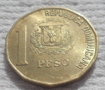 Republika Dominikańska 1 peso 2000 KM# 80.2 Ładne