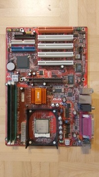 Płyta MSI + CPU Celeron 2GHz + 2x RAM