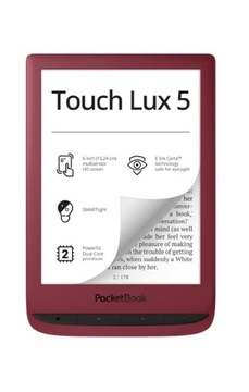 Czytnik książek czerwony pocketbook touch lux 5