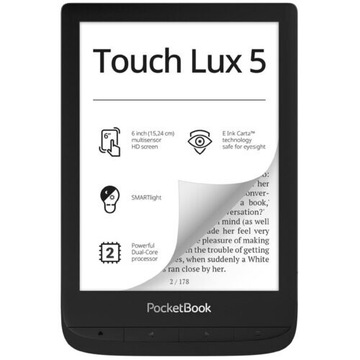 Czytnik POCKETBOOK 628 Touch Lux 5 Czarny