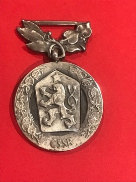 Medal Czechosłowacja Za Zasługi w Obronie Ojczyzny