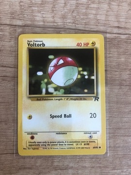 Voltorb pokemon 69/82 team rocket karta