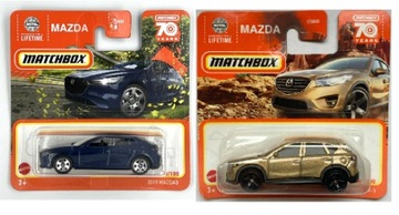 Matchbox Zestaw 2 x Mazda 2019 Mazda 3  Mazda CX-5