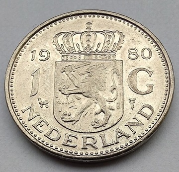 HOLANDIA 1 Gulden 1980 ŁADNA