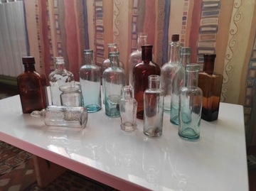 Stare butelki zestaw Bukowski Glockengasse i inne