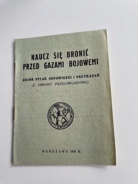 NAUCZ SIĘ BRONIĆ PRZED GAZAMI BOJOWEMI 1931