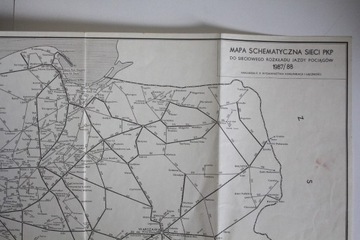 Mapa do Sieciowego Rozkładu Jazdy Pociągów 87/88