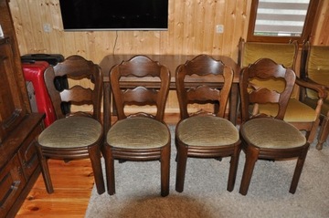 Meble Holenderskie - stół z czterema krzesłami