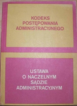 KODEKS POSTEPOWANIA ADMINISTRACYJNEGO