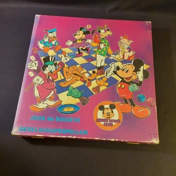 Vintage Walt Disney, ruletka, gra, Jeux de Societe