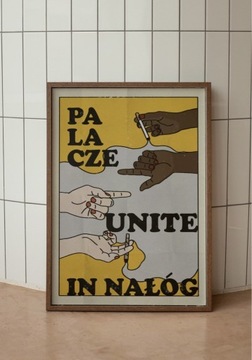 Plakat „Palacze” grafika A2 B2 retro vintage