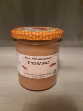 Miód Truskawka kremowany 0,4 kg