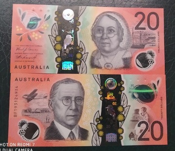 Australia 20 dollars UNC 