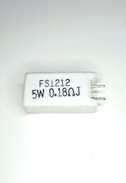 5W 0.18ohm J Rezystor emiterowy ceramiczny