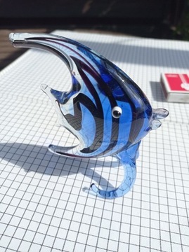 Figurka szklana styl Murano Ryba 10cm 