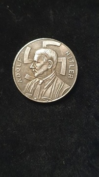 Stara moneta Hitler nsdap mark wykopki ss Niemcy